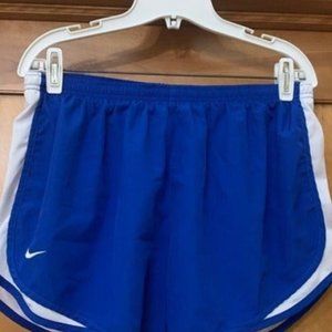 Nike Dri Fit Blue/White Tempo Running Shorts Size XL (16)